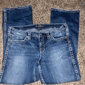 Woman’s Silver Jeans